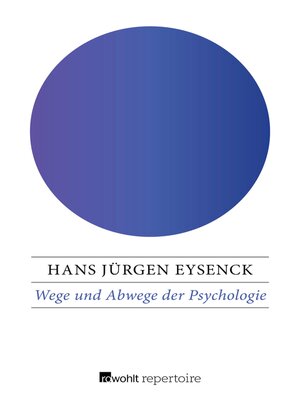 cover image of Wege und Abwege der Psychologie